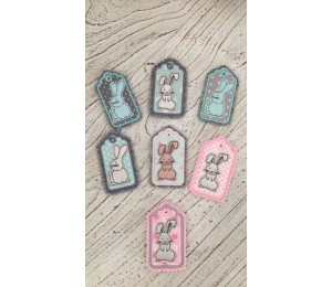 ITH Stickserie - Funny Bunnies Geschenkanhänger